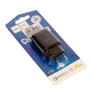 Сетевое зарядное устройство QC 3.0/ HOCO HC-32507 C72Q/ 1 USB/ Выход: 5V_9V_12V, 18W, черный