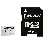 Флеш карта Micro SecureDigital 64Gb Transcend Class 10 TS64GUSD300S-A MicroSDXC Class 10 UHS-I, SD adapter, фото3