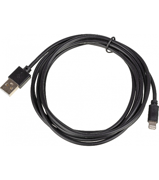 Кабель USB (m)-Lightning (m) 2м черный