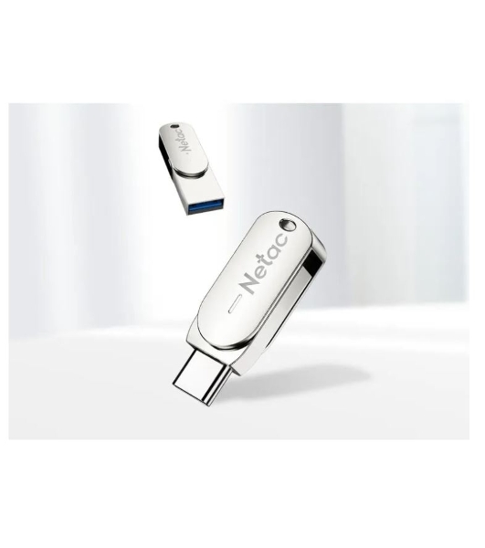Флешка USB R/W Netac USB Drive U785C USB3.0+TypeC 64Gb, retail version
