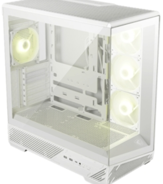 Компьютерный корпус MSI MAG PANO 130R PZ White 2xUSB 3.2 Gen 1, 1xUSB 3.2 Gen2 Type-C, 3x120мм ARGB Reverse Blade Fan, 1x120мм ARGB Fan, 1 to 3 Fan PWM Splitter, Tempered Glass Window