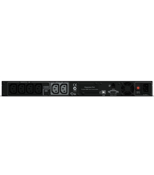 Источник бесперебойного питания CyberPower PR1000ELCDRT1U/1000 ВА/800 Вт/USB/RS-232/EPO/SNMPslot/6 x IEC 320 C13 (компьютерная)