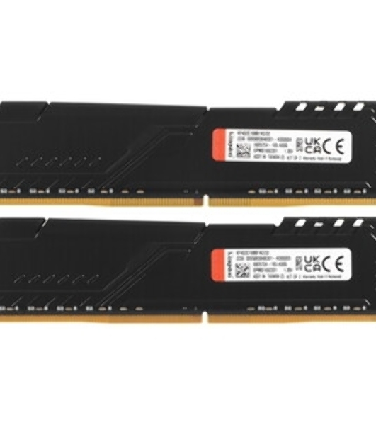 Оперативная память Kingston Fury Beast, DDR4, 32GB (2x16GB), 3200MHz, CL16, DIMM, с радиатором, черный