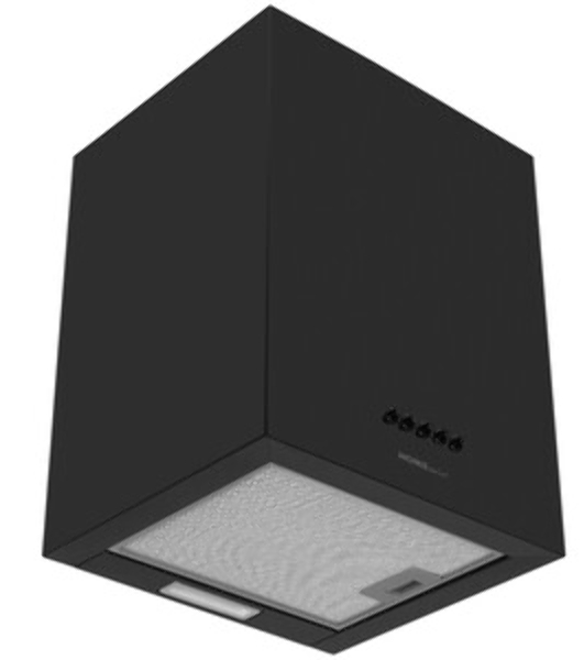Вытяжка пристенная HOMSair Phlox Push 40 черный, 40 см, 700 куб. м/ч, 54 дБ
