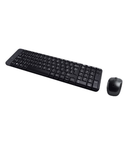 Комплект клавиатура+мышь Logitech MK220 беспроводной, USB, 1000 DPI, чёрный