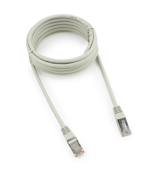Патч-корд FTP Cablexpert cat.5e, 3м, литой, многожильный серый
