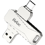 Флешка USB Netac U782C NT03U782C-128G-30PN dual USB 3.0+TypeC 128Gb, retail version, фото13