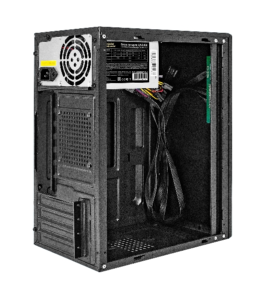 Компьютерный корпус Minitower ExeGate BAA-408-AAA450 (mATX, БП AAA450 с вент. 8см, 2хUSB, HD Audio, черный)