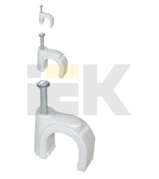Скоба креп. круглая R10 (уп. 100 шт) IEK USK11-10-100