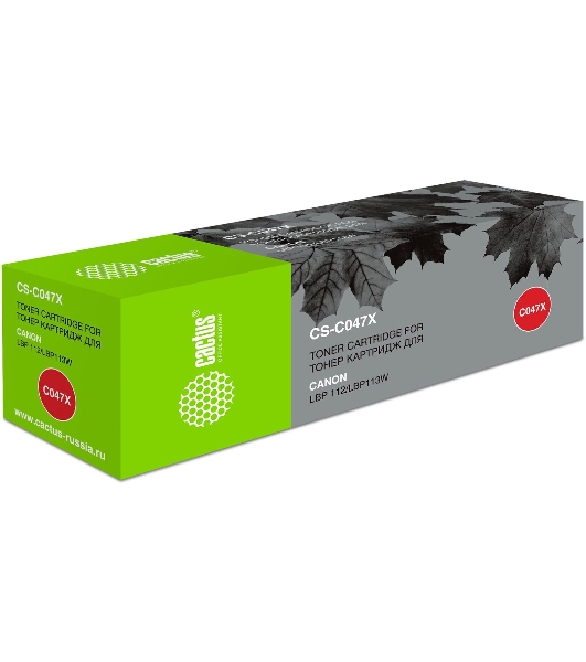 Картридж лазерный Cactus CS-C047X черный (4000 стр.) для Canon LBP112/LBP113W
