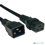 Кабель питания IEC 320 C19 - IEC 320 C20 (3x1.5), 16A, прямая вилка, 1м, черный Hyperline PWC-IEC19-IEC20-1.0-BK, фото4