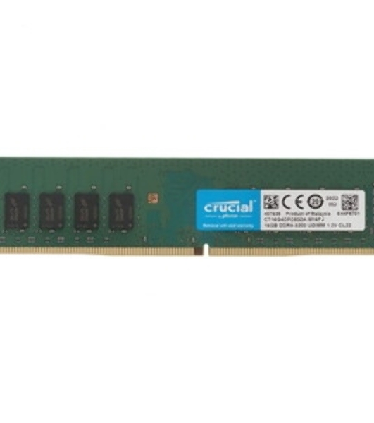 Оперативная память Crucial, DDR4, 16GB (1x16 GB), 3200 MHz, CL22, DIMM