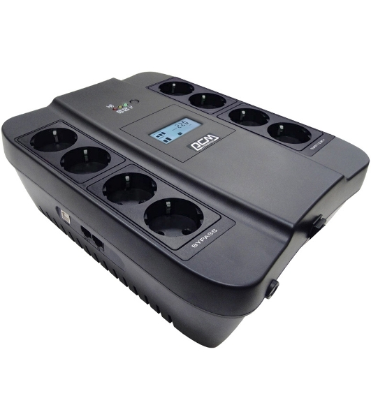 Источник бесперебойного питания Powercom Spider SPD-1100U LCD 605Вт 1100ВА черный