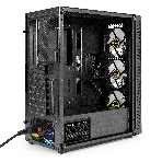 Компьютерный корпус Miditower ExeGate EVO-5001A-EVO800 (ATX, БП EVO800RGb с вент. 12 см, 2хUSB+1хUSB 3.0+HD Audio, черный, 3 вент.12см с RGb подсветкой, боковая панель - закаленное стекло), фото12