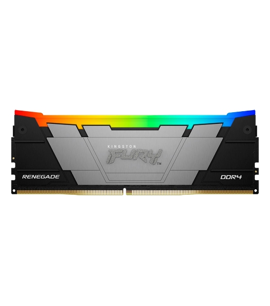 Оперативная память Kingston Fury Renegade, DDR4, 16Gb (2x8Gb), 3200MHz, CL16, DIMM, с радиаторами, RGB, черный
