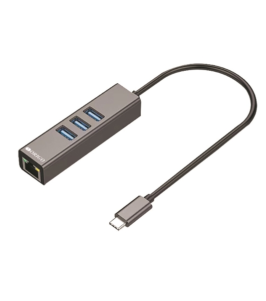 Сетевой адаптер ORIGO OU330N/A1A USB-C, 3xUSB 3.0, 1x1000Base-T
