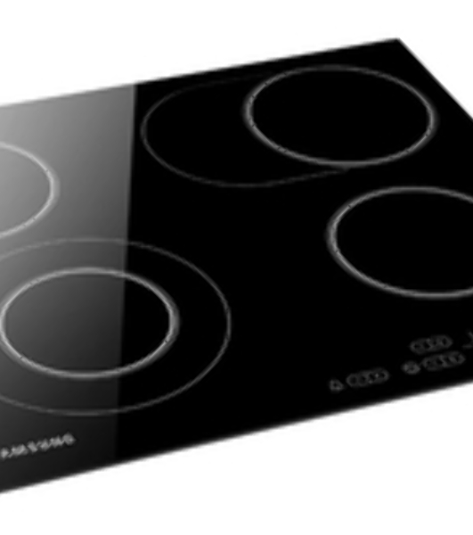 Встраиваемая электрическая варочная панель Samsung NZ64T3516AK/WT, 55 х 575 х 505 мм, стеклокерамика, скошенный край, черный