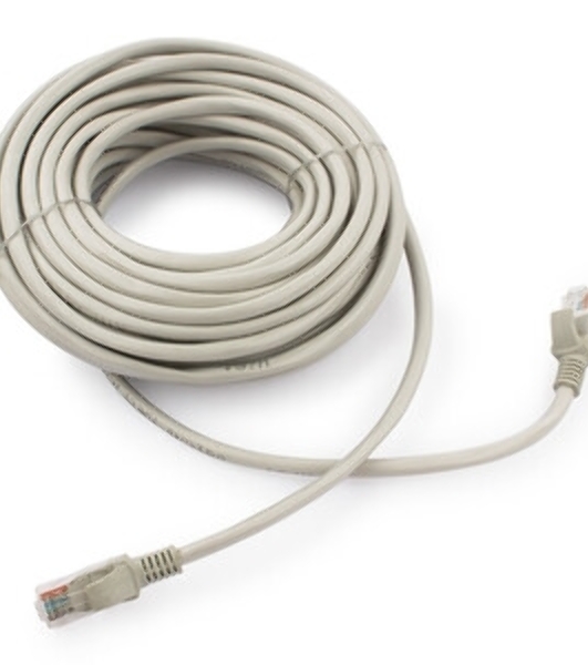 Патч-корд UTP Cablexpert PP6U-15M cat.6, 15м, литой, многожильный, серый