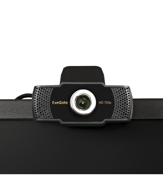 Веб-камера ExeGate BusinessPro C922 HD 1280x720, 30 кадр/с, USB Type-A, микрофон (шумоподавление), универсальное крепление