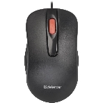 Мышь проводная Defender Point MM-756 черный, 1000 dpi, USB, кнопки - 3, фото 1