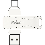 Флешка USB Netac U782C NT03U782C-128G-30PN dual USB 3.0+TypeC 128Gb, retail version, фото11