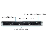 Серверный корпус Ablecom 1U chassis; Mini-ITX, Micro-ATX, ATX MBs; 4 x 3.5'' hsb; 2 x USB; 1 x COM port (Front); 1 x FH expantion slot; 600W (1+1) (80 Plus Platinum); no rails, фото5