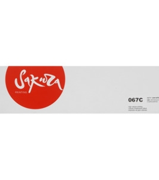 Картридж лазерный Sakura 067C (5101C002) для Canon i-SENSYS LBP631/LBP633/MF651/MF655/MF657, голубой, 1300 к. (чип без счетчика копий)