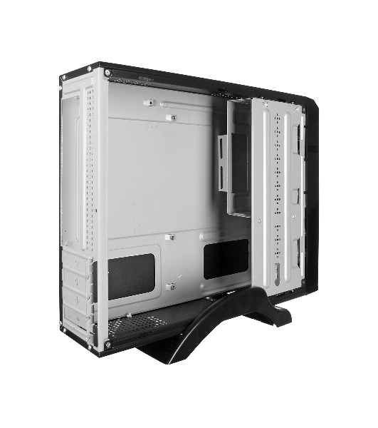 Компьютерный корпус MiniITX ExeGate MI-207 Black, miniITX/mATX, (без БП), 2хUSB, Audio