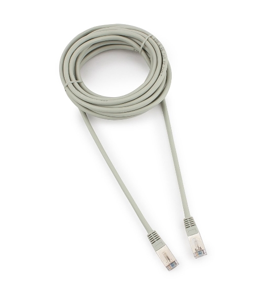 Патч-корд FTP Cablexpert cat.5e, 5м, литой, многожильный серый
