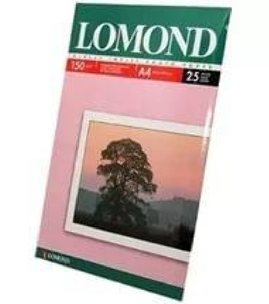 Фотобумага Lomond 0102043 A4/150г/м2/25л./белый глянцевое для струйной печати