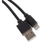 Кабель USB (m)-Lightning (m) 3м черный, фото 1