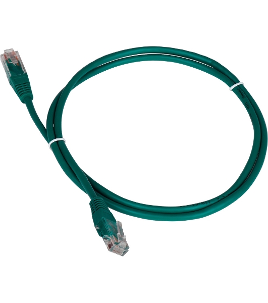 Патч-корд LANMASTER TWT UTP cat.5e, с заливными колпачками, 2.0 м, зеленый