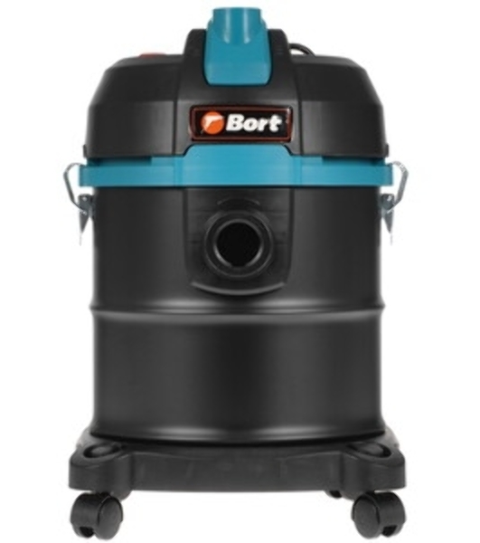 Строительный пылесос Bort BSS-1220 черный (93412598) 240/1200 Вт, уборка сухая/влажная, пылесборник мешок/контейнер, 20 л