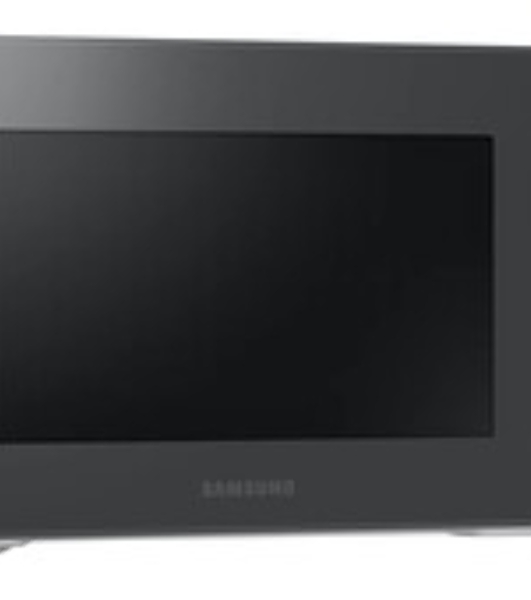 Микроволновая печь Samsung MS23T5018AC/BW антрацит, 23 л, 800 Вт, переключатели - сенсор