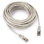 Патч-корд FTP Cablexpert cat.5e, 10м, литой, многожильный серый, фото 1
