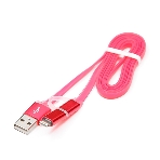 Кабель USB2.0 Cablexpert CC-mAPUSB2pk1m, AM/microBM 5P - iPhone lightning, 1м, комбо кабель, алюминиевые разъемы, розовый, блистер, фото9
