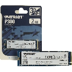 Накопитель SSD Patriot P300, 2Tb, PCIe 3.0 x4, M.2 2280, NVMe, R/W 2100/1650, фото3