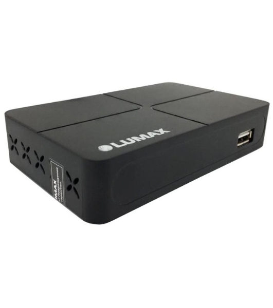 Приставка для цифрового ТВ LUMAX DV2118HD черный, DVB-T2, DVB-T, DVB-C, HDMI, USB 2.0