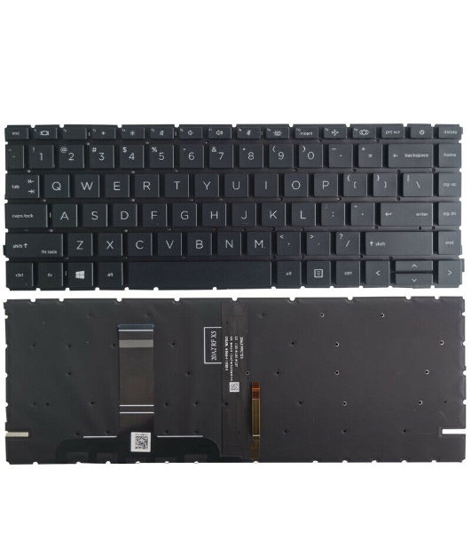 Клавиатура для ноутбука HP Probook 440 445 G8 черная с подсветкой