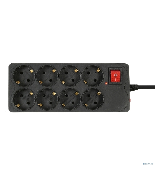 Сетевой фильтр Buro 800SH-3-B 3 м, 8 розеток, черный, коробка