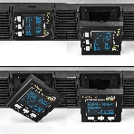 Источник бесперебойного питания On-line ExeGate PowerExpert ULS-2000.LCD.AVR.6C13.USB.RS232.SNMP.BC.2U 2000VA/2000W, On-Line, PF=1, LCD, 6*C13, RS232, USB, SNMP-slot, встроенные батареи 12V 7.2Ah - 6шт, батарейный коннектор, подключение до 4 внешних батарейных блоков 72В, Rackmount 2U/Tower, металлический корпус, черный, фото11