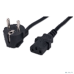 Кабель питания Гарнизон GPC-186-0.75-3M, Schuko- C13, 3x0.75мм2, 10А, CCA, с заземлением, 3м, черный, пакет, фото4