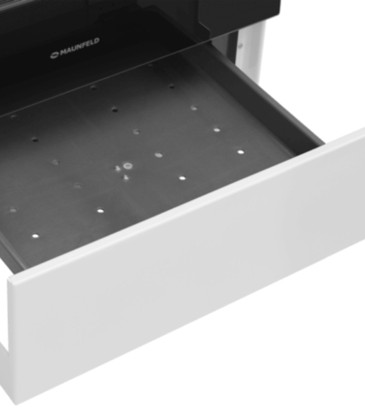 Плита электрическая Maunfeld MEC55CW07 белый, конфорок 4 шт, духовка 60 л, 50 см x 85 см x 60 см
