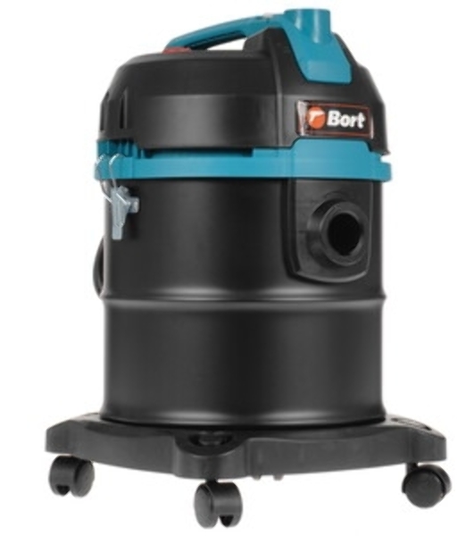 Строительный пылесос Bort BSS-1220 черный (93412598) 240/1200 Вт, уборка сухая/влажная, пылесборник мешок/контейнер, 20 л