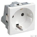 Розетка IEK (CKK-40D-RSZB2-K01-K) РКС-20-30-П-К Розетка с з/к 2к (на 2 модуля) ПРАЙМЕР белая, фото2