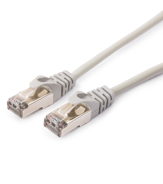 Патч-корд FTP Cablexpert cat.5e, 10м, литой, многожильный серый