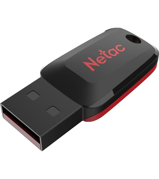 Флешка USB R/W Netac 128Gb U197 NT03U197N-128G-20BK USB 2.0 черный/красный