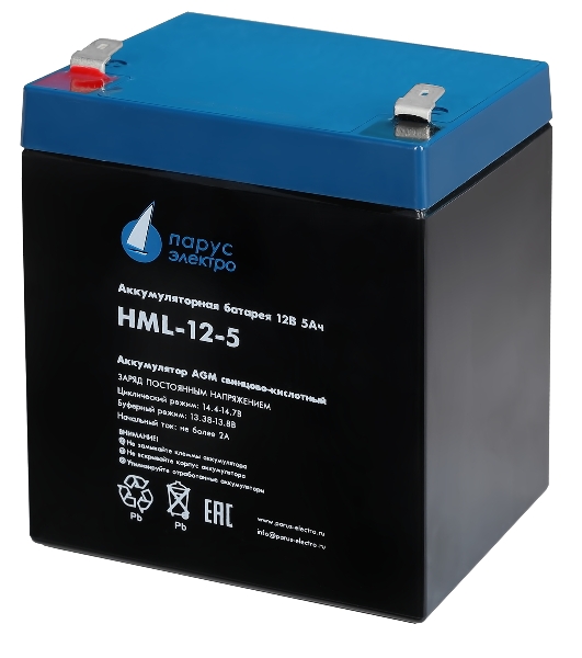 Батарея для ИБП Парус Электро, профессиональная серия HML-12-5