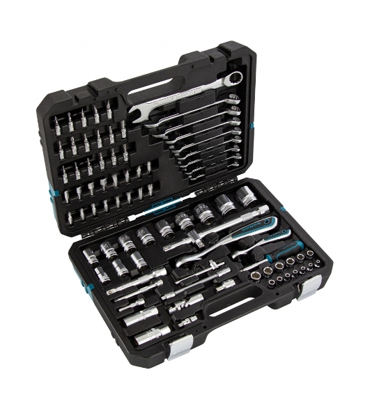 Набор инструментов, 1/4', 1/2', CrV, 120 зубьев, 82 предмета Gross