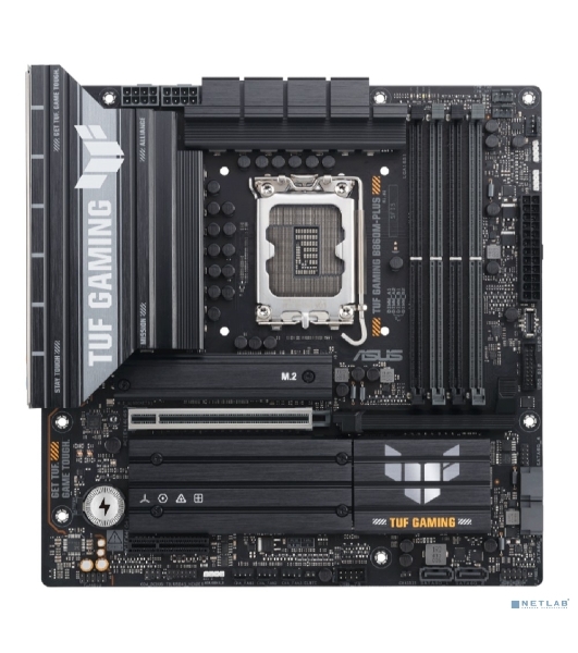 Материнская плата ASUS TUF GAMING B860M-PLUS, LGA 1851, Intel B860, 4xDDR5, 4xSATA, 3xM.2, 1xPCIe 5.0 x16, 1xPCIe x4, 1xUSB-C, 4xUSB-A 3.2 Gen 1, 2xUSB-A 3.2 Gen 2, 1xHDMI, 1xDP, 1x2.5Gb LAN, 7.1, mATX